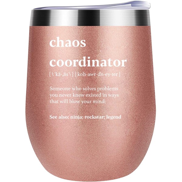 Chaos Coordinator Mug Insulated Tumbler 12oz - Unique Gift Idea