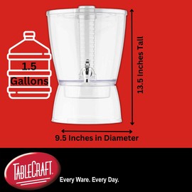 TableCraft Products BAD1500 1.5 gal BPA-Free Beverage Dispenser