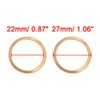 sourcing map Pack of 20 Copper Discs Flat Sealing Rings