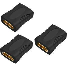 pjp electronics HDMI to HDMI Joiner Coupler (3 Pack) Hdmi Joiner Female to Female Extender 4K Resolution, 60Hz HD 1080p