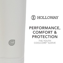 Holloway Youth Arm Sleeve Powered by Coolcore®, White, L/XL