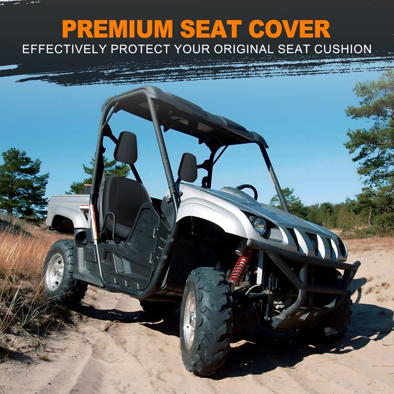 BORDAN UTV Seat Cover for 2004-2021 Yamaha Rhino 700 660