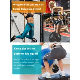 VAIIO Hip Thrust Belt for Dumbbells Kettlebells, Booty Belt for Hip Thrust,Hip Belt Pad for Hip Thrusts,Squats,Lunges,Glute Bridges,Dips Exercise