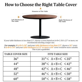 Yesad Spring Flower Round Fitted Tablecloth with Elastic Edge 44" Table Cloth Waterproof Reusable Outdoor Round Table Cover for Kitchen Picnic Patry