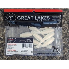 Great Lakes Finesse - The 2.25" Flat Cat - Frosted Shad - 8 Per Pack