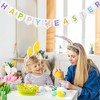 BCCSNNM Happy Easter Banner,Felt Easter Bunny Garland for Wall Mantel