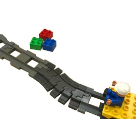 TracksCreations Flexible Rail for Duplo Compatible Train