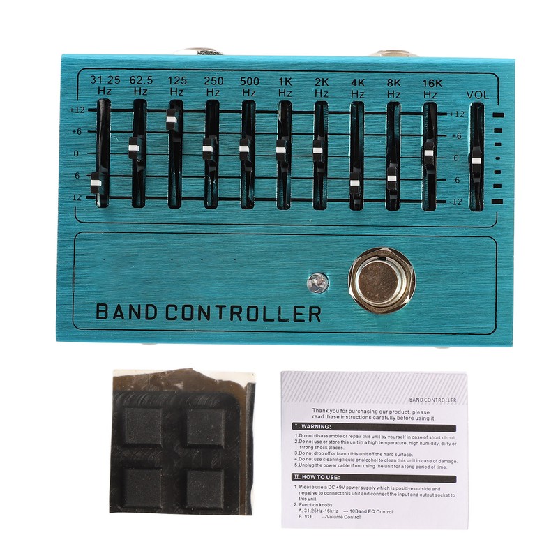 Instrument Band Controller Guitar Tone Preamplifier 10 Bands EQ Independent