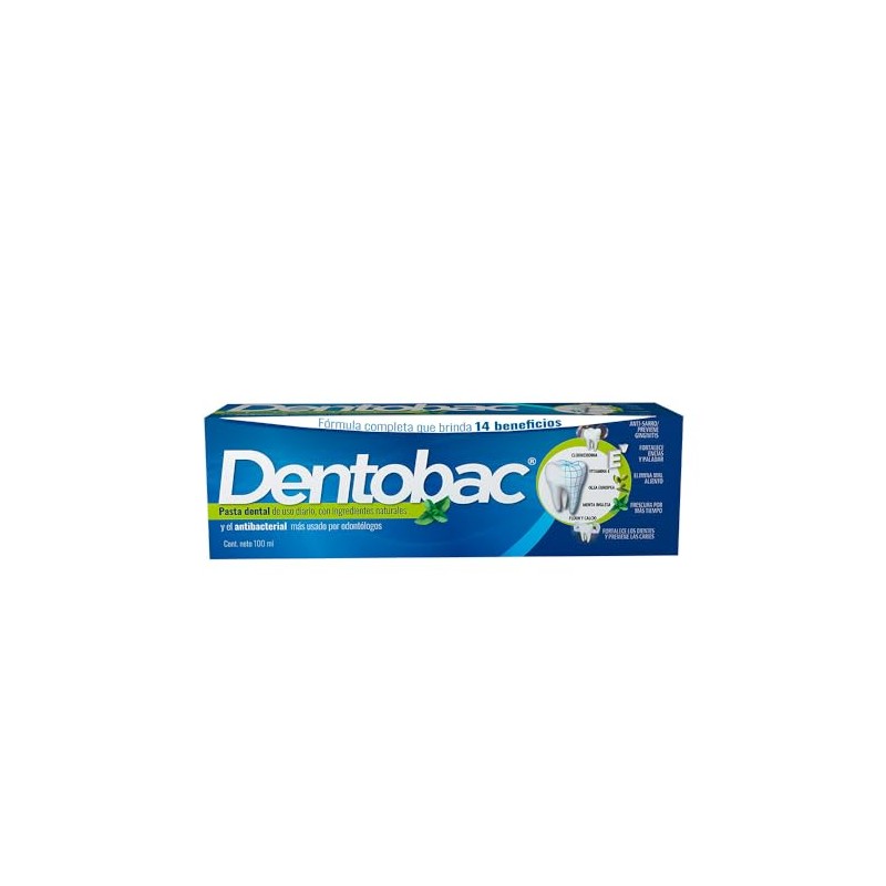 Dentobac Crema Dental 100 Ml, Paquete de 1