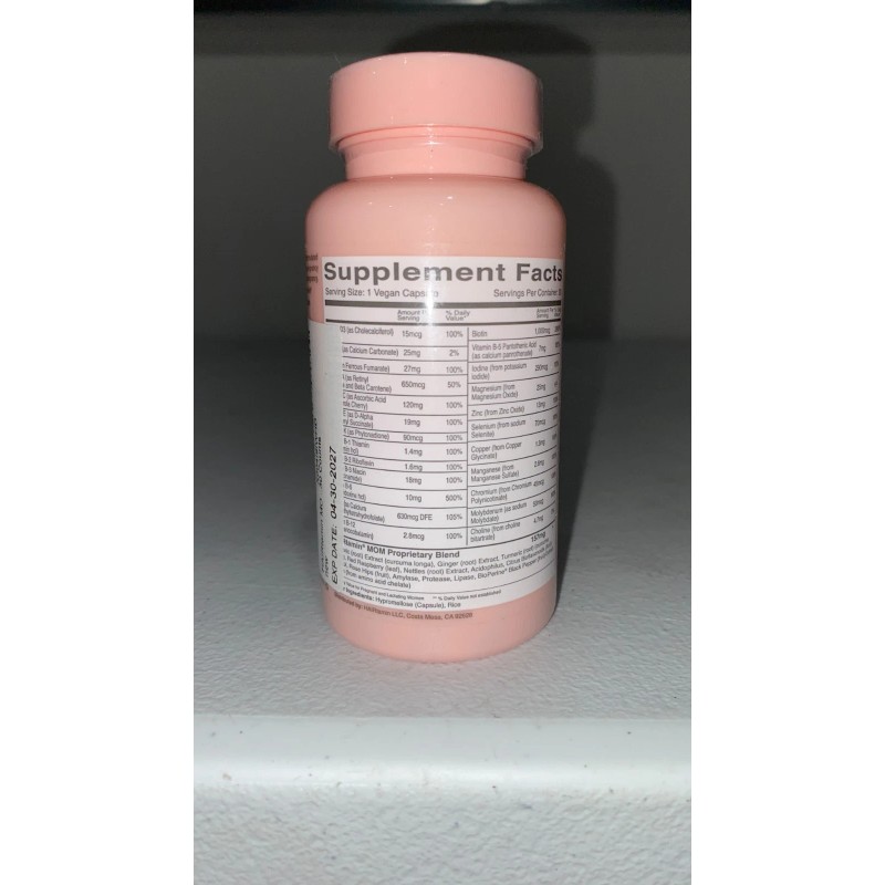 HAIRtamin MOM Vegan Prenatal & Postnatal Multivitamin Supplement & Hair