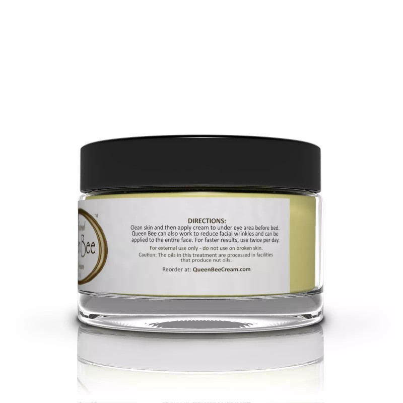 QUEEN BEE #1 Organic Under Eye Cream: Remove Dark Circles,