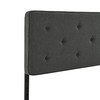 Classic Brands Maxwell Tufted Upholstered Headboard, Dark Grey, Full