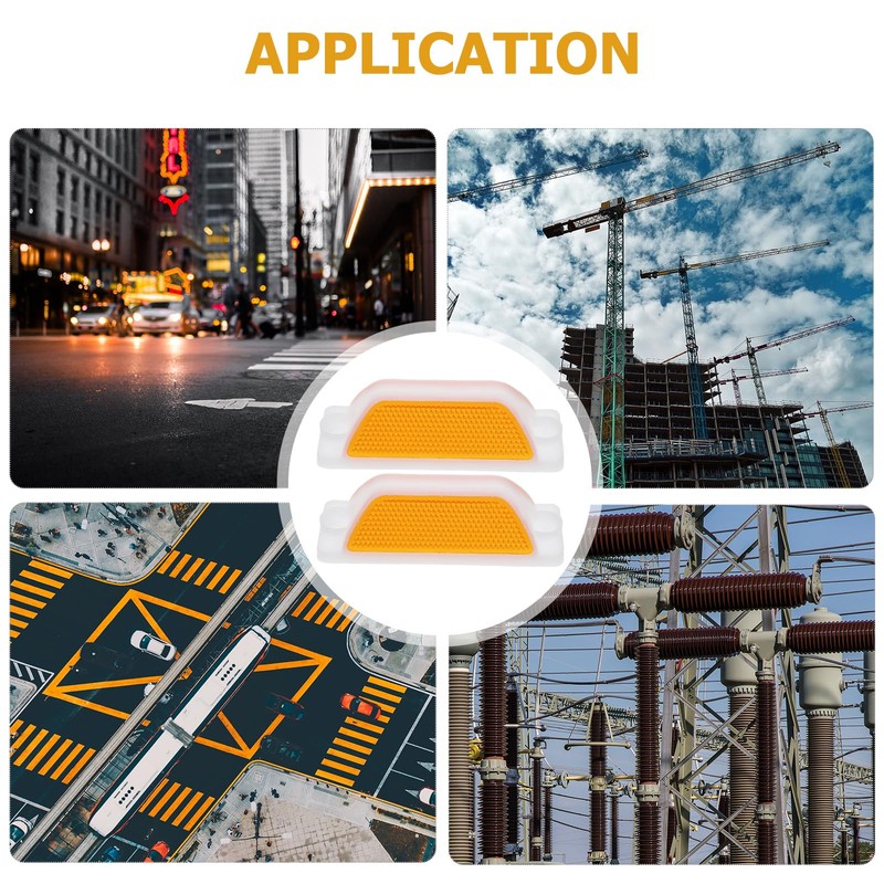 Gatuida Pack of 6 Reflective Guide Posts Reflective Marking Reflector