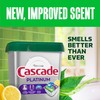 Cascade Platinum Dishwasher Pods, Dishwasher Detergent, Dish Detergent Soap, Lemon,