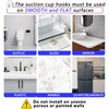 Suction Cup Hooks for Shower,Removable No Drill Towel Hooks,White 2