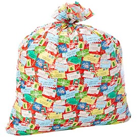 Christmas The North Pole,Giant Gift Sacks, 36x44 in.