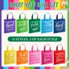 WILLBOND 30 Pcs Christian Tote Gift Bags Reusable Bible Verse