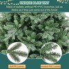 6 FT Artificial Skinny Christmas Tree,Unlit Blue Spruce Slim Pencil