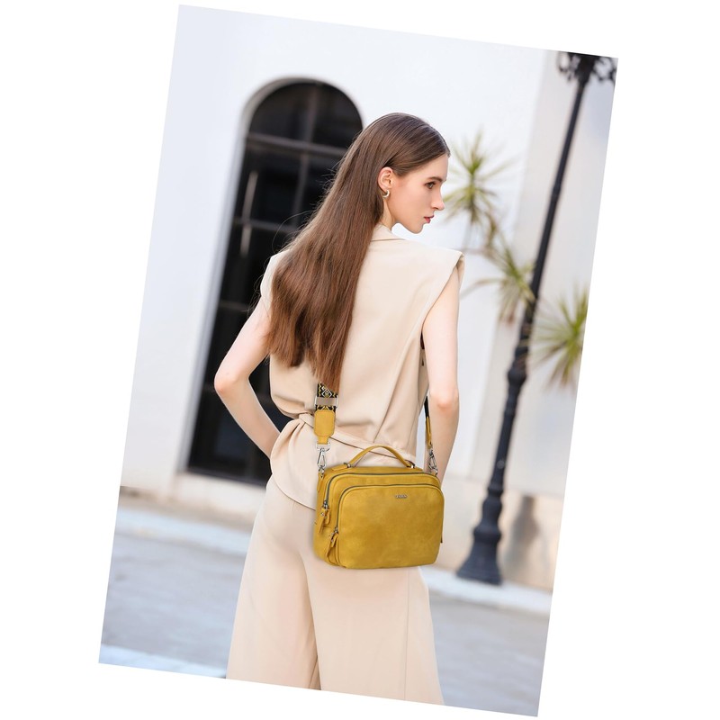 Gladdon Women's Shoulder Bag with Zip, Crossbody Bag, Leather Handbag