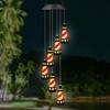 Lighthouse Solar Windchimes Outdoor Lighthouse Decorative Wind Chimes Solar Hanging
