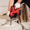 FSYAO 18V Cordless Rotary Hammer Drill, 0-1400 RPM, 0-4500 BPM,