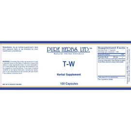 Pure Herbs: T-W - capsules 100 ct - 500mg