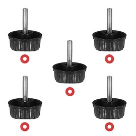 Trinkrittey 5pcs Universal Fishing Reel Handle Screw Caps Screws Nuts Caps Fishing Reel Replacement Parts for Spin Reels Knob Power Handle Grip