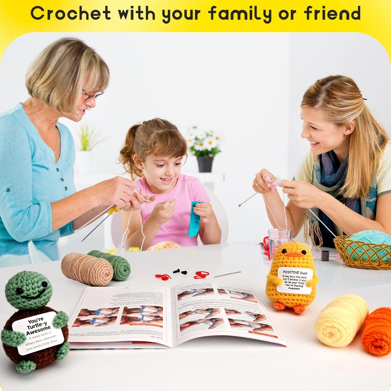 Hroevc Crochet Kit for Beginners with Video Tutorials and 40%