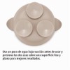 PandaEar - Juego de 3 cuencos de silicona con succión