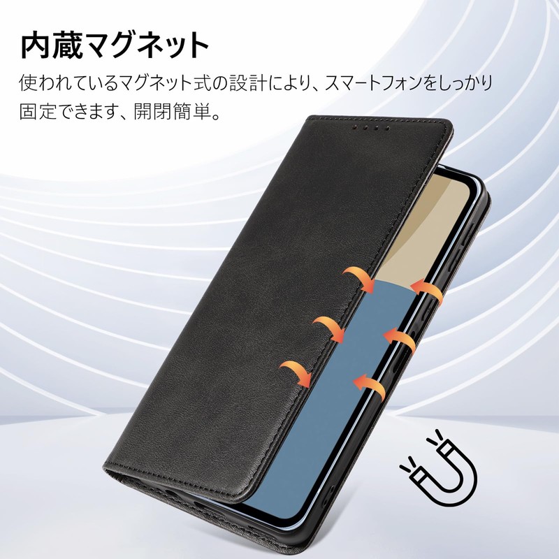 QUEASON [AQUOS Sense9 Case Notebook] Magnetic Aquos Sense 9 Case