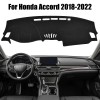 For Honda Accord 2018-2022 Car Black Dashboard Dash Mat DashMat