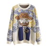 Women's Long Sleeve Crew Neck Sweatshirt Knit Pullover Casual Van
