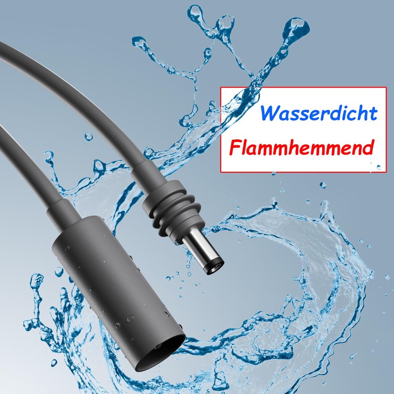 Leloco 20V/5A Waterproof DC to DC Cable Barrel Plug Adapter