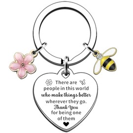 JMIMO Leaving Gifts for Colleagues Women Thank You Gifts for Colleague Cowork Family Friends Bee Keyring Keychain
