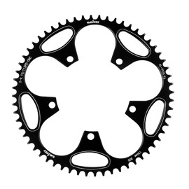 BIKECO Bicycle Narrow Wide Chainring 110/130BCD 5 Screws Round Bicycle Chainring 36/38/40/42/44/46/48/50/52/54/56/58/60T Bicycle Chainring for 9 10 11 Speed Road Bike MTB (130BCD,60T)