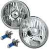 Octane Lighting 5 3/4 Inch Crystal Clear Halogen Headlight Metal