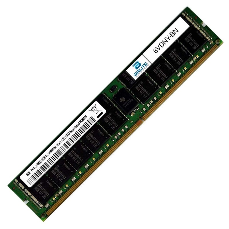 Brute Networks 6VDNY-BN - 8GB DDR4-3200Mhz 1Rx8 ECC Registered RDIMM