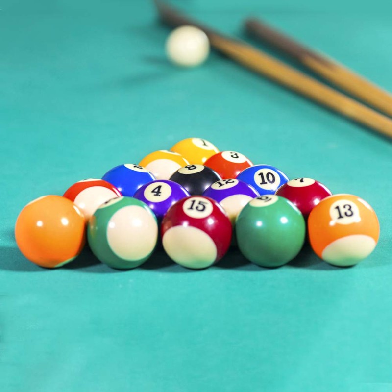 BuyWeek Billiard Balls Set, 16 Pieces 32 mm Billiard Ball