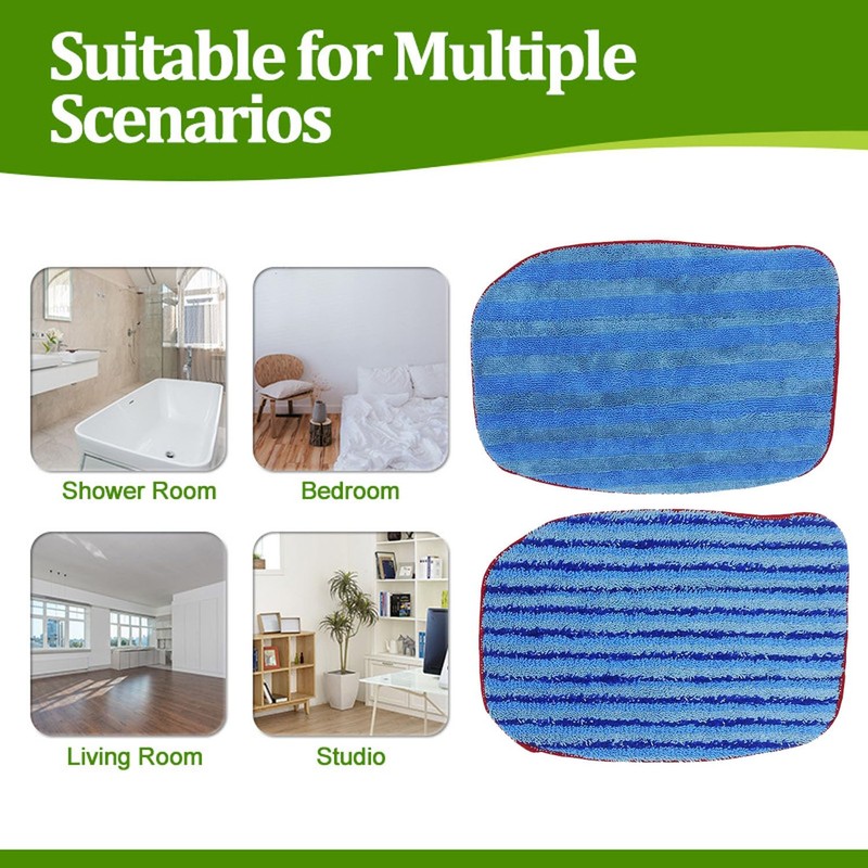 Rinakou 4 Pack A1375-100/101 Microfiber Mop Pads Refills Compatible with