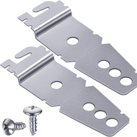 HNYYZL 2PCS Undercounter Dishwasher Mounting Bracket with Screws for Replacement,WP8269145 Replacement Dishwasher Upper Mounting Bracket(2.99''L x 1''W)