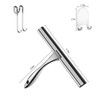 Ibergrif M34101 No Drilling Shower Squeegee with Hook, Bathroom Scraper
