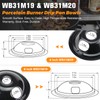 WB31M20 WB31M19 Porcelain Drip Pans by Blutoget - Compatible for