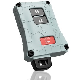 Tacoma Accessories Key Fob Case Cover Upgrade- for Toyota Tacoma 16-23 3rd Gen - Tundra and 4Runner 20-21 3rd Gen Accessories - Fits Keyless Remote Check Fitment USA Made (Lunar Rock, Black Screws)