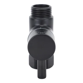 Válvula Desviadora de 3 Vías, Válvula Desviadora de Brazo de Ducha Fácil de Instalar G1/2 para Baño (BLACK)
