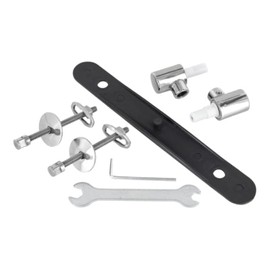 Ideal Standard - Multi Suites Toilet Seat Hinge Set with Soft Close Hinge Crystal Stainless Steel J4666BJ Neutral