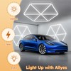 ALLYES Hexagon Garage LED Lights - Hexagonal LED Panel, 6500K,5940LM,