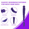 26 Inch Purple Hair Extensions, Purple Braid with a Drawstring