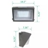 CHIUER 100W 347V 480V High Efficiency LED Wall Pack Light[MH
