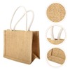 Thyonta Jute Linen Tote Bag Natural Colour Lined Linen Gift
