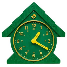 Gorilla Playsets 07-0036-G Funtime Clock Plastic Swing Set Attachment, Green with Yellow